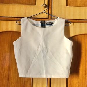 White crop top